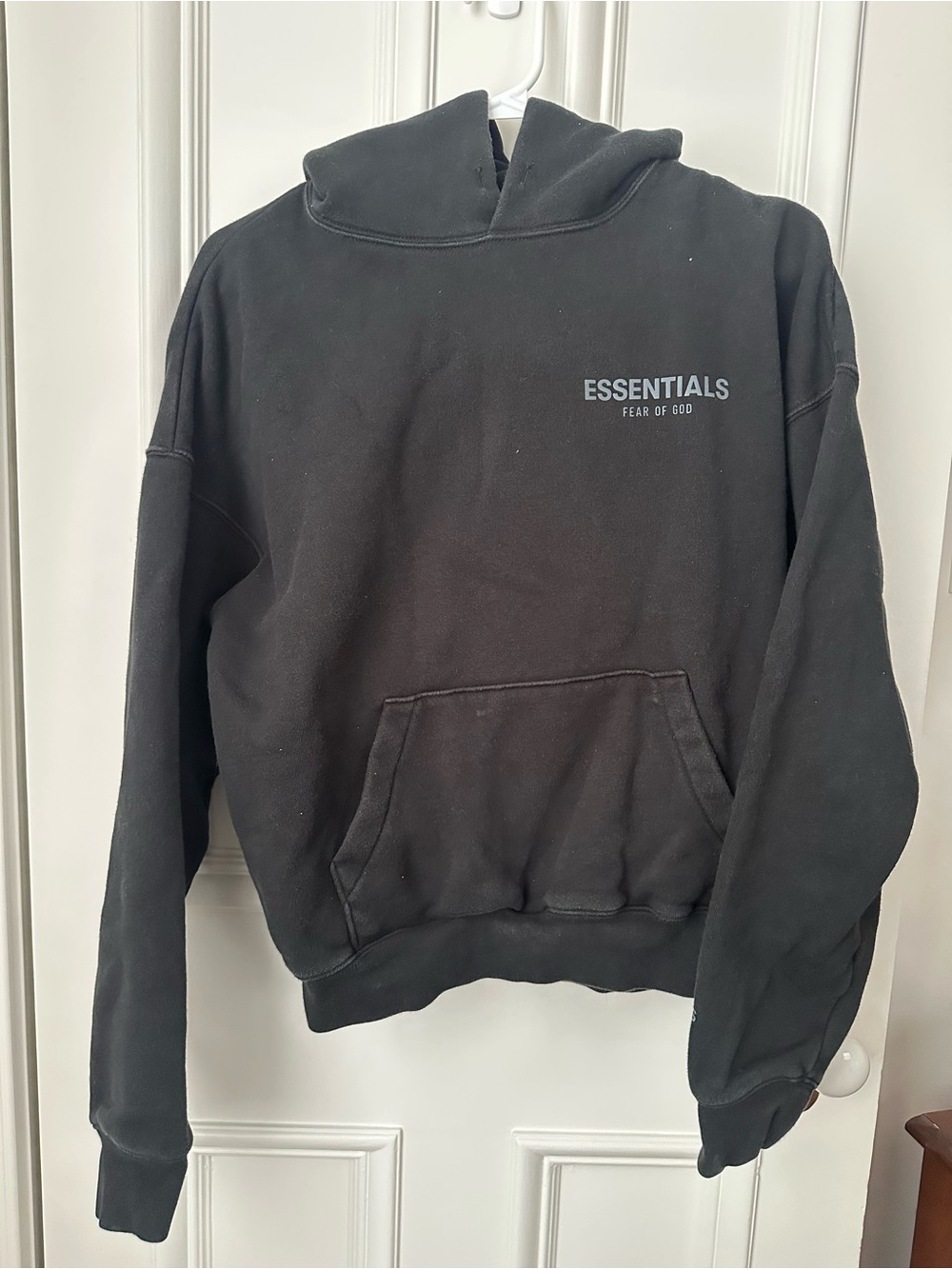 Fear of God ESSENTIALS Black Pullover Hoodie